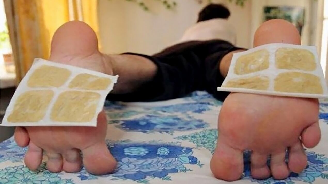 mustard patches on the feet as a way to increase potency